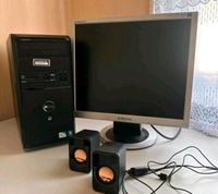 PC mit Monitor 2 Lautsprechern und einer Tastatur Baden-Württemberg - Neckarsulm Vorschau