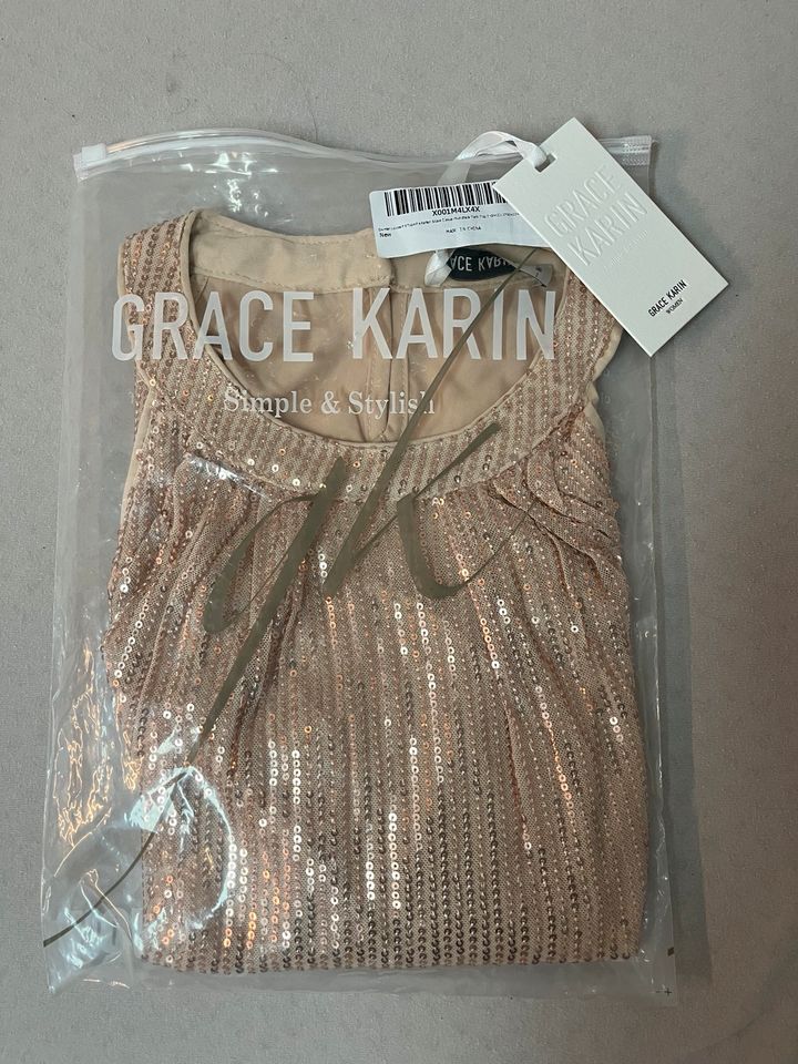 Top besetzt mit Pailletten Größe M Grace Karin in Neuenrade