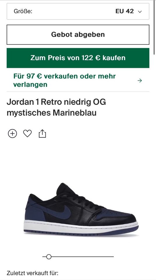 Jordan 1 low navy blue in Bonn