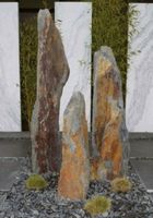Schiefersäule braun-bunt-rostfarbig inkl. Betonsockel 161 - 200 cm Niedersachsen - Wiefelstede Vorschau