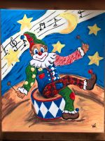 Acrylbild „Clown“ handgemalt, ca. 40 x 30 cm Bayern - Feldkirchen-Westerham Vorschau