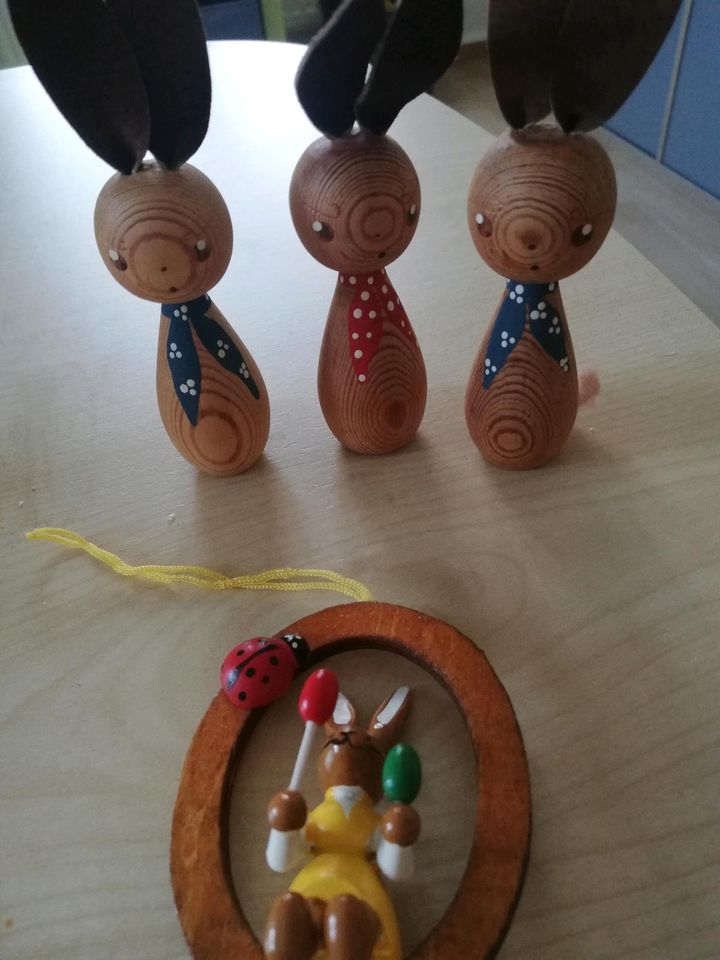 Ostern, Osterhase, Straußschmuck, Deko in Dresden