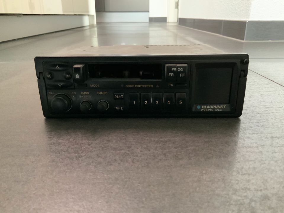 Vintage Autoradio Blaupunkt Verona CR 31 aus 1991 in Heinsberg