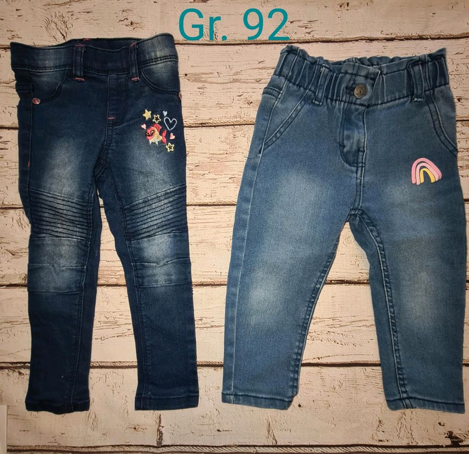 6 Jeans Hosen für Mädchen Gr. 92 in Spelle