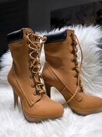 High Heels/Schnürboots Gr. 37,5 Sachsen - Oelsnitz/Erzgeb. Vorschau
