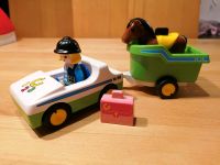 Playmobil 123 Pkw mit Pferdeanhänger 70818 Hessen - Hüttenberg Vorschau