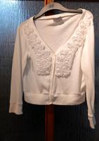 Strickjacke Rüschen weiß ivory Gina 38 Hessen - Vellmar Vorschau