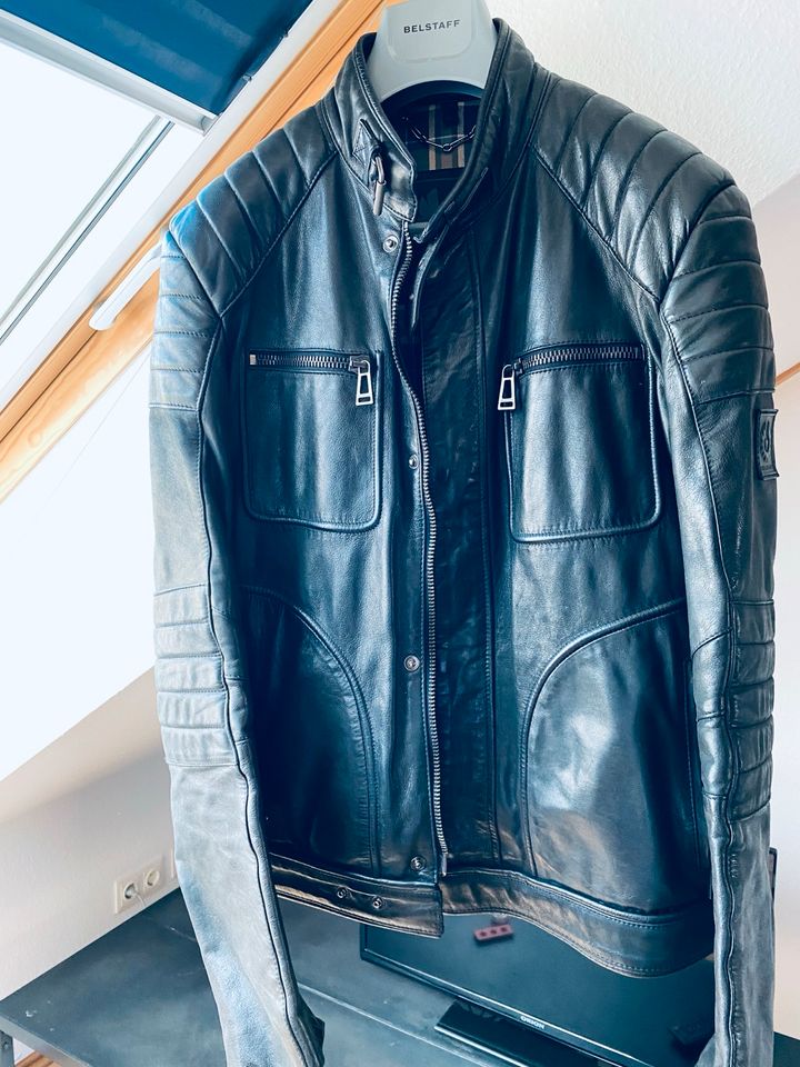 Belstaff Weybridge Größe 50 Lederjacke Jacke Luxus in Mainz