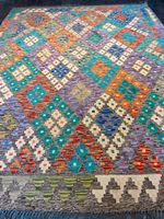 Afghan Kelim 199x153 Kilim Teppich rug carpet geo grau Berlin - Wilmersdorf Vorschau