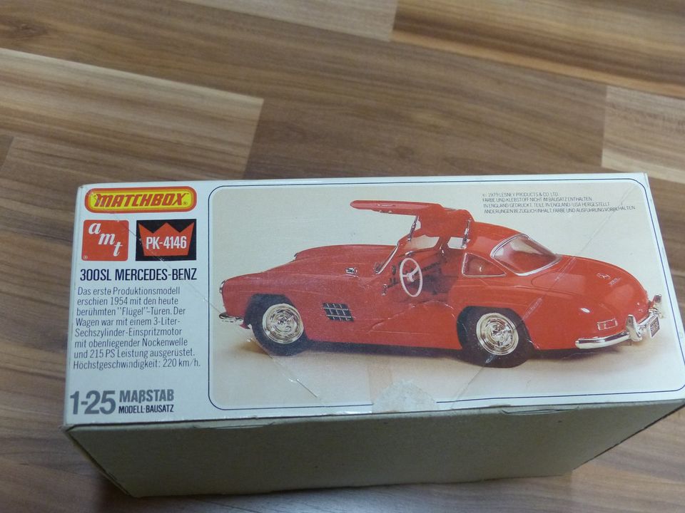 Bausatz Mercedes Benz 300SL (1979) 1:25 amt/Matchbox (gebraucht) in Schiltberg