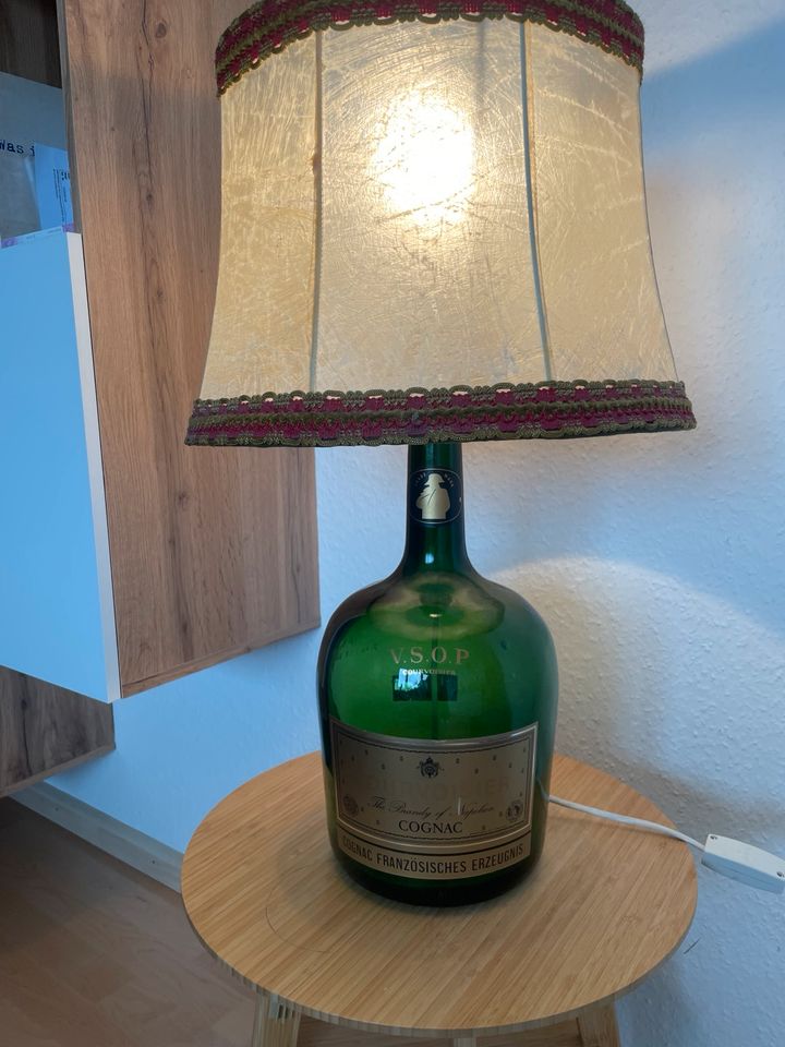 Lampe aus einer Cognac Flasche in Ühlingen-Birkendorf