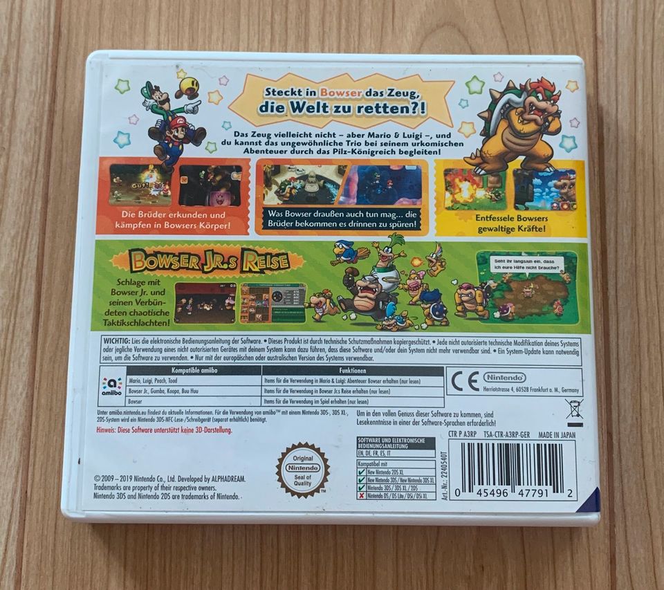 Mario & Luigi Abenteuer Bowser + Bowser Jrs Reise - Nintendo 3DS in Bielefeld
