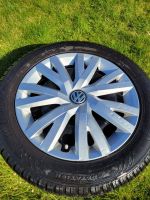 VW Stahlfelge mit Radkappe silber - DUNLOP Winterreifen 205/55 R1 Nordrhein-Westfalen - Lippetal Vorschau