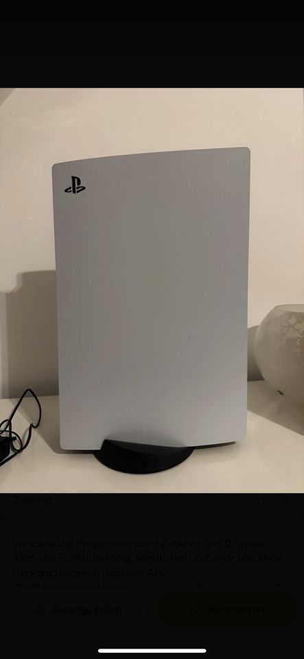PlayStation 5 Disc/ Laufwerk  Version + Zubehör und 2 Conrtroller in Essen