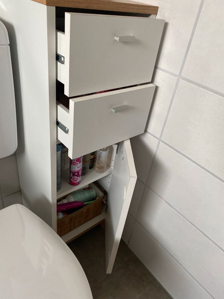 Waschbecken Unterschrank Badezimmer Schrank Set mit Hochschrank in Erkelenz