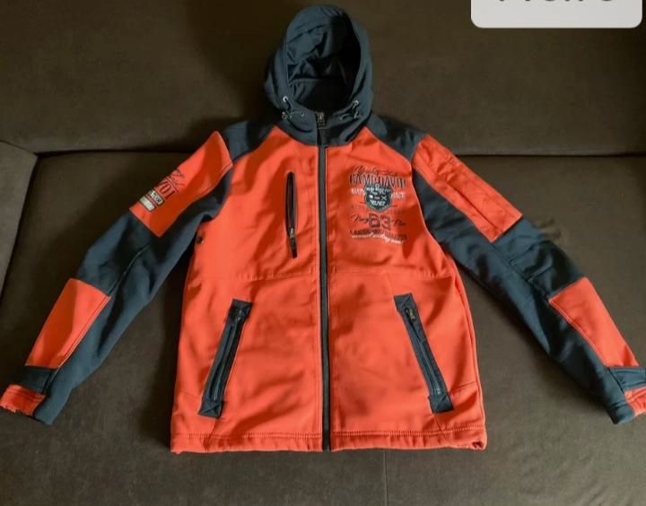 Camp David Softshell Jacke Größe S, orange/blau in Soltau