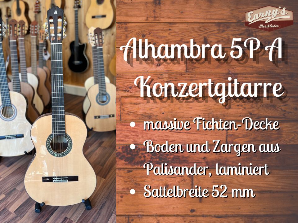 Alhambra 5P A Konzertgitarre mit massiver Decke aus Spanien! in  Nordrhein-Westfalen - Witten | Musikinstrumente und Zubehör gebraucht  kaufen | eBay Kleinanzeigen ist jetzt Kleinanzeigen