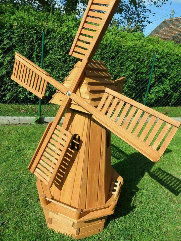 Windmühle Achteck 148 cm hoch, Neu,Kiefernholz, incl. Versand in Wimmelburg