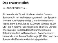 2 Tickets Sauna Ladys Night Heute Therme Bad Soden Hessen - Wächtersbach Vorschau