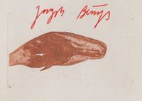 Joseph Beuys, 1980 Spermwal handsigniert Köln - Weiß Vorschau