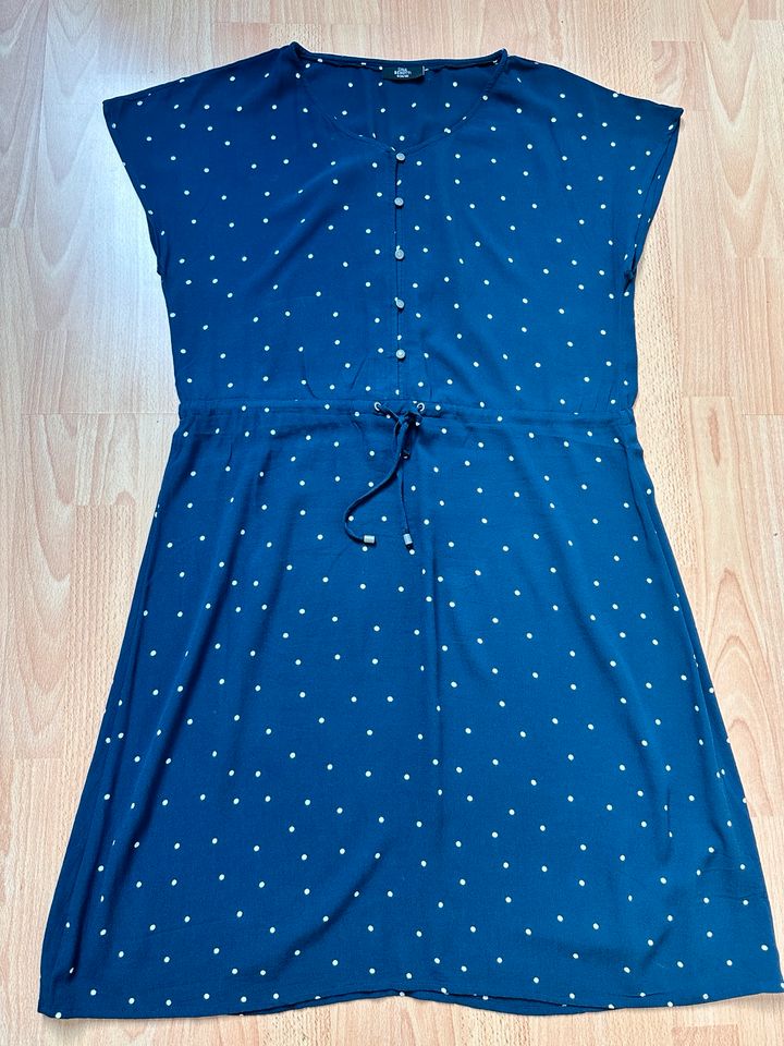 Damen Kleid Sommerkleid Viskose Gr 38 blau weiß Polka Dots in Duisburg