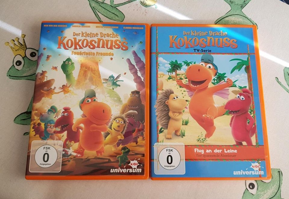 Der kleine Drache Kokosnuss zwei DVDs Feuerfeste Freunde TV-Serie in Teublitz