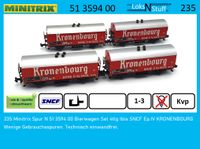 235 Minitrix Spur N 51 3594 00 Bierwagen 4tlg SNCF KRONENBOURG Hessen - Eschwege Vorschau