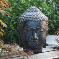 Steinfigur Gartenfigur Buddha Kopf Figur 33 cm Bochum - Bochum-Wattenscheid Vorschau