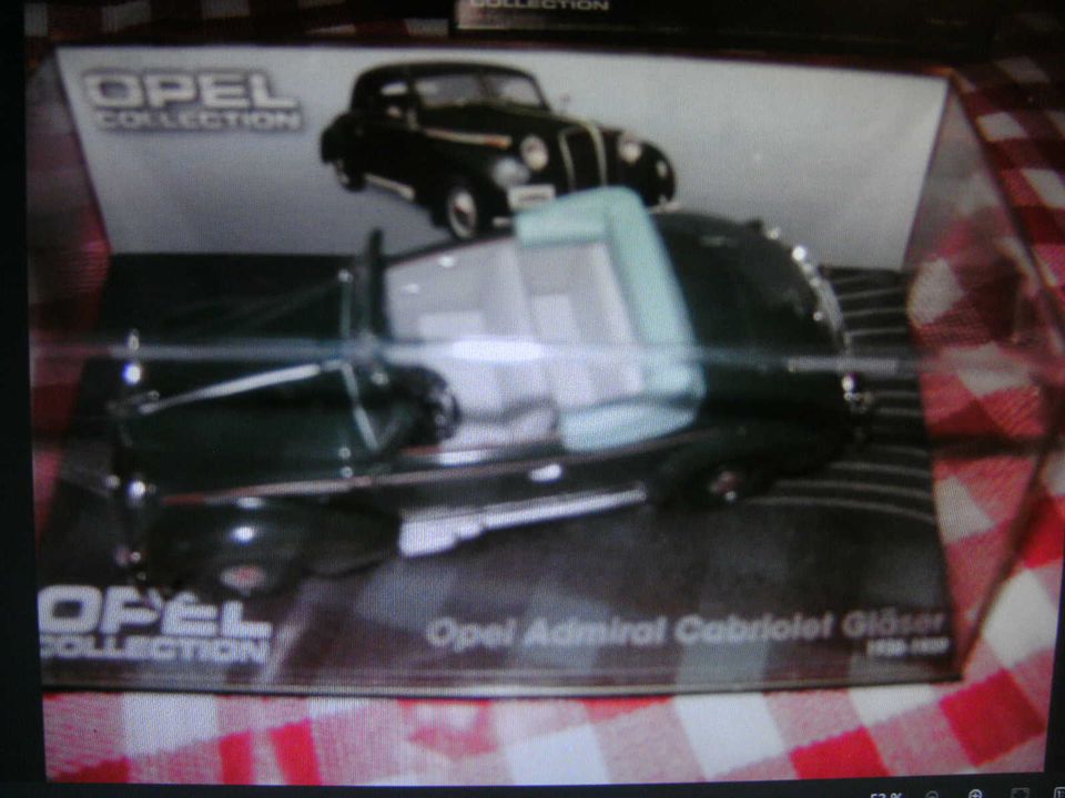 modellauto 1-43 opel admiral cabrio gläser 1938-39 neu ovp in Essen