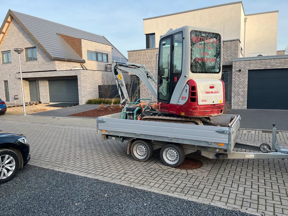 Bagger Takeuchi 1,8t mieten - Baggerarbeiten in Heinsberg