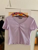 Fliederfarbenes Crop Top mit Raffung 90er Look Brandenburg - Strausberg Vorschau