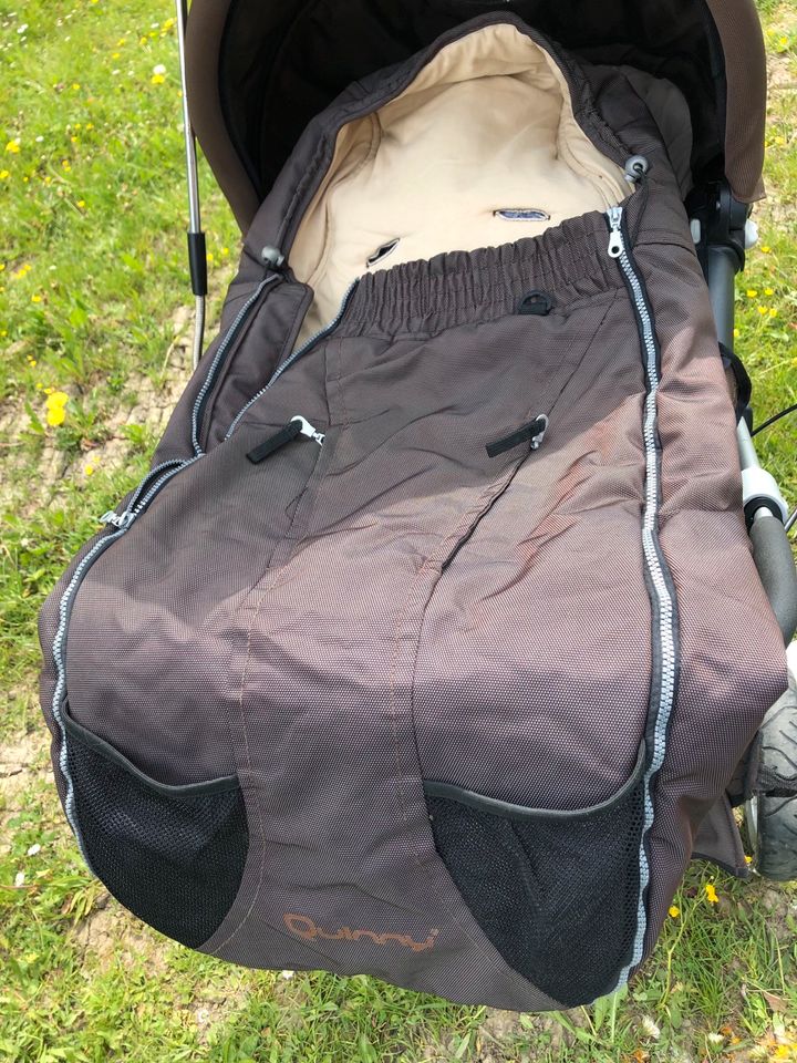 Kinderwagen Quinny, Babywanne, Buggy, Sonnenschirm, Wintersack in Rettenberg