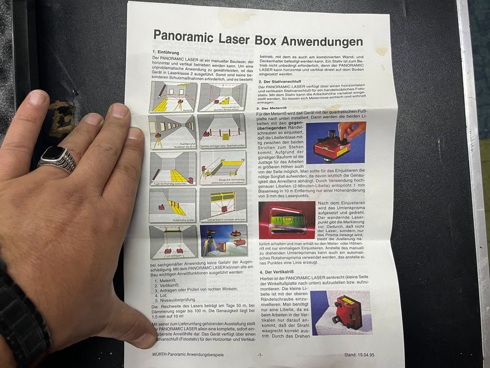 Würth Laser Panoramic halterung Fernbedienung komplett im Koffer in Berlin