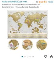 Scratch Off Wanderlust Weltkarte zum Rubbeln Gold XL Hannover - Südstadt-Bult Vorschau