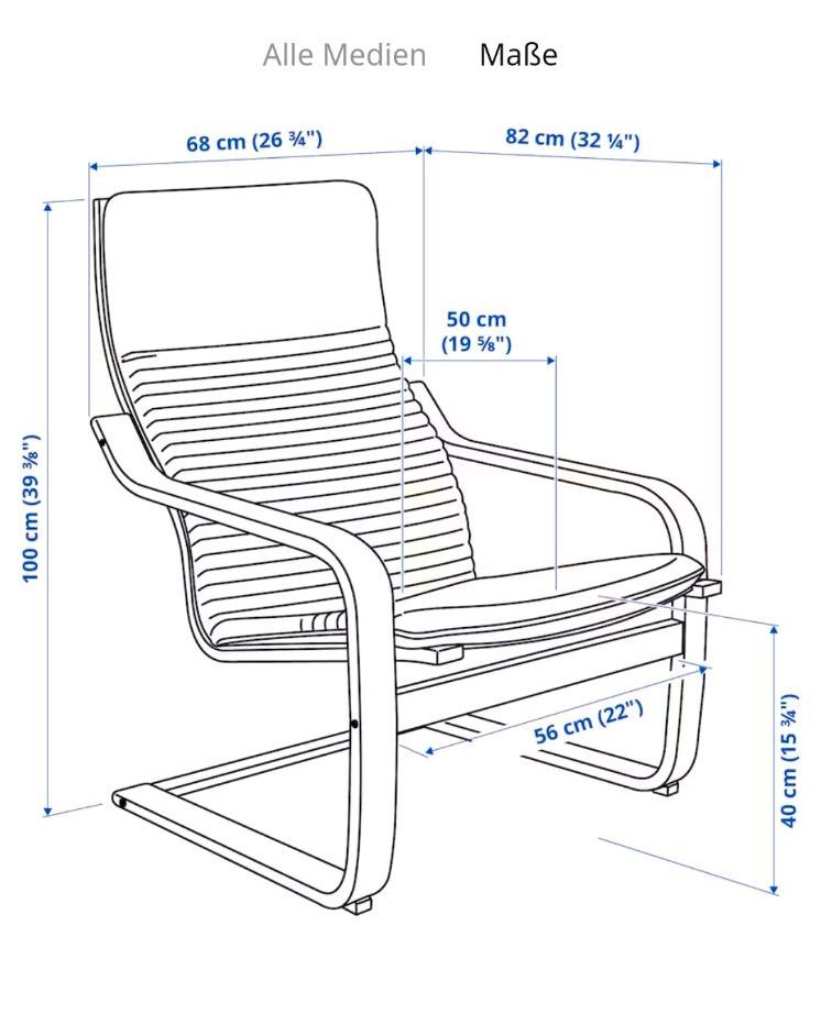Ikea Relaxsessel POÄNG / Stuhl in Groß Ammensleben