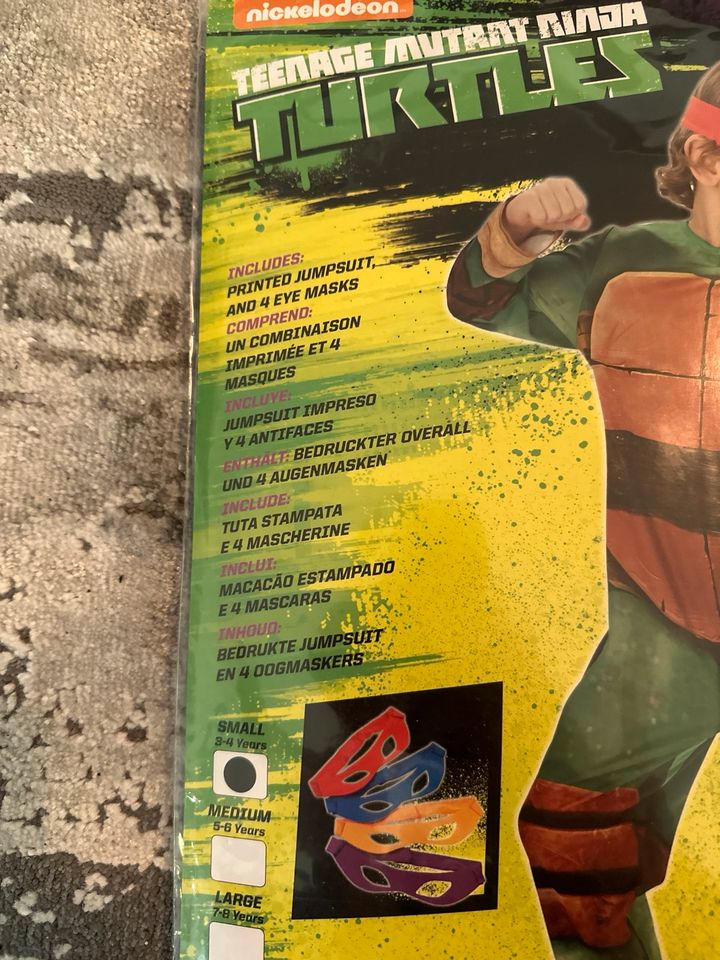 Kostüm Kinder Junge Teenage Mutant Ninja Turtles Gr. S 3-4 Jahre in Herdecke