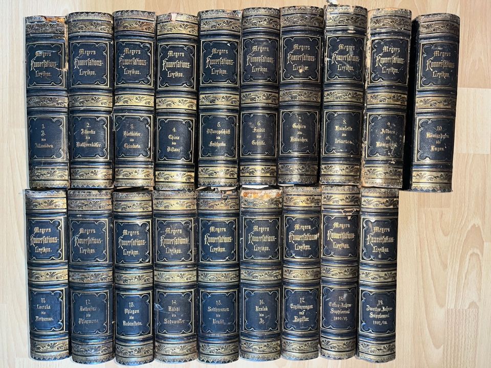 Meyers Konversations - Lexikon 19 Bände 4. Aufl 1888-92 in Leverkusen