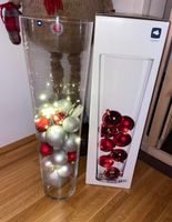 Bodenvase 60cm + Weihnachtskugeln + LED Beleuchtung NEU Niedersachsen - Wallenhorst Vorschau