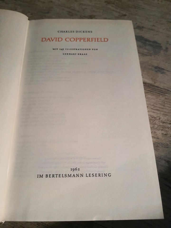 Charles Dickens "David Copperfield, 1962 in Clausthal-Zellerfeld