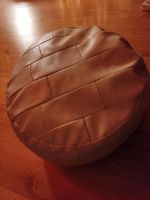 Pouf Hocker beige Leder Aschaffenburg - Dammbach Vorschau