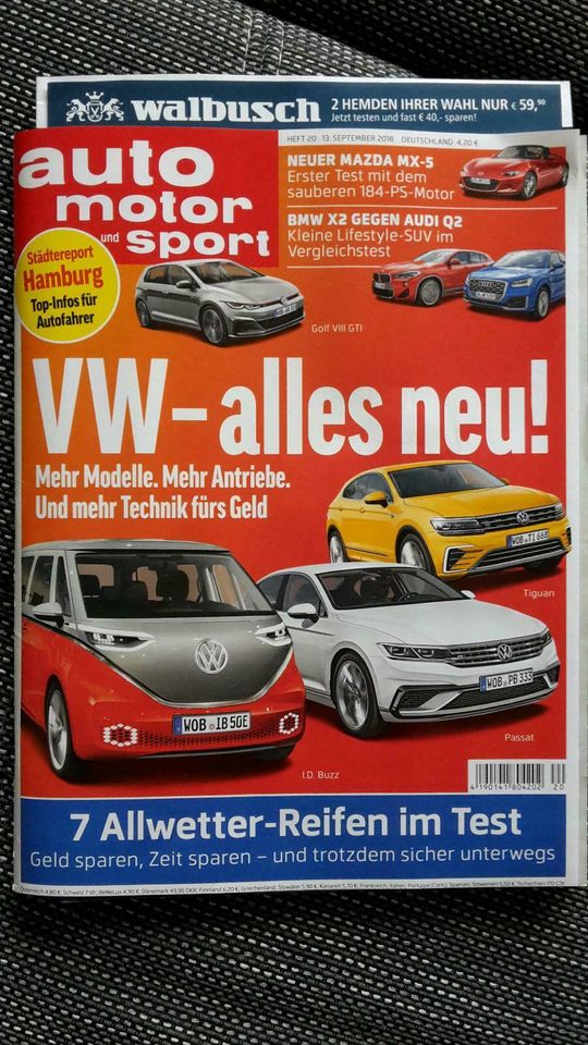 Auto Motor Sport  Zeitschrift Zeitung Sammeln VW BMW Audi Tesla in Delmenhorst