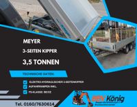 Mieten/Anhänger/3 Seitenkipper/3,5 Tonnen, hydraulisch/elektrisch Bayern - Ichenhausen Vorschau