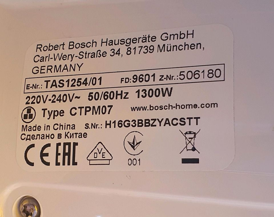 Bosch Tassimo Happy, weiß in Düsseldorf