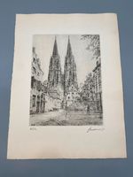 HEINZ WEHLISCH DEUTSCHER KÜNSTLER RADIERUNG KÖLNER DOM UM 1900 Berlin - Charlottenburg Vorschau