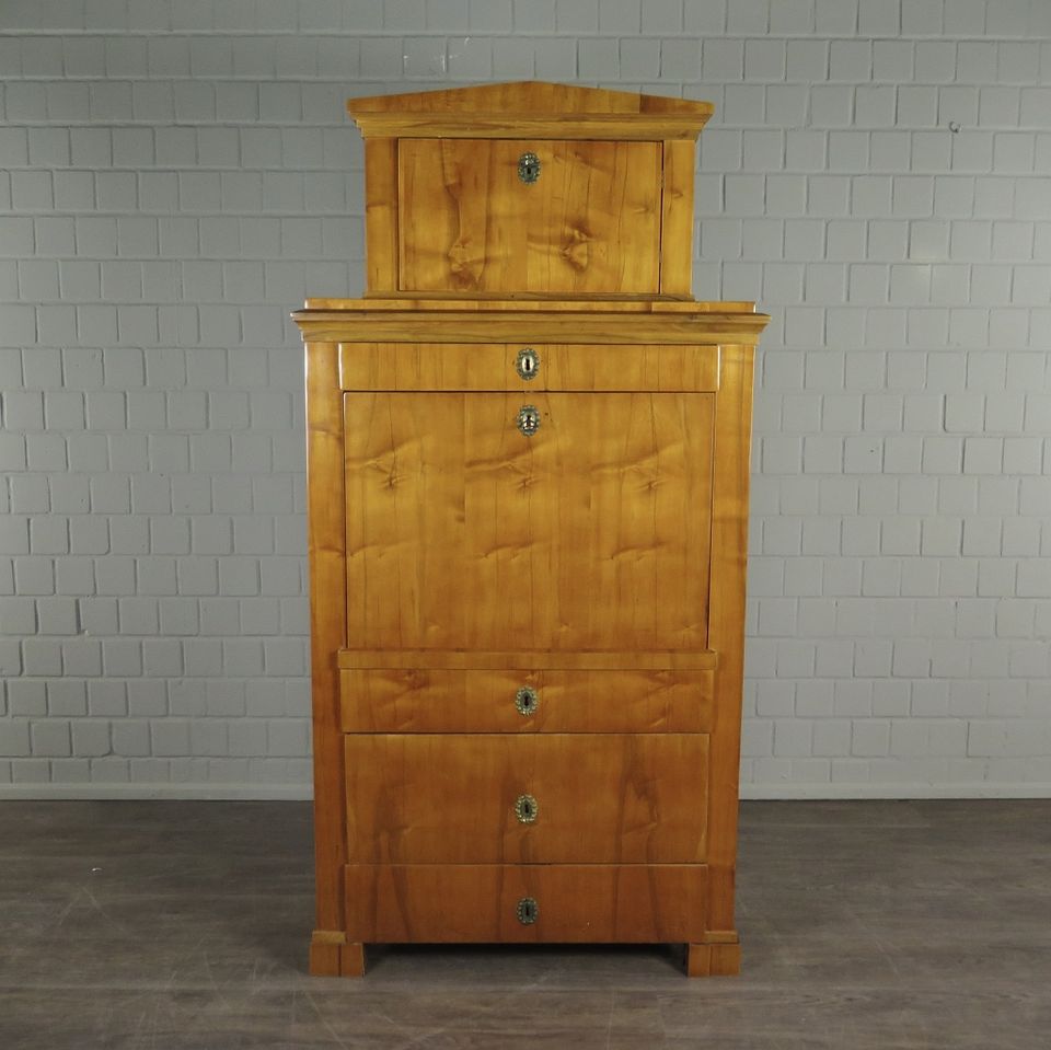 20427 Sekretär Schreibtisch Biedermeier 1840 Kirschbaum Antik in Nordhorn