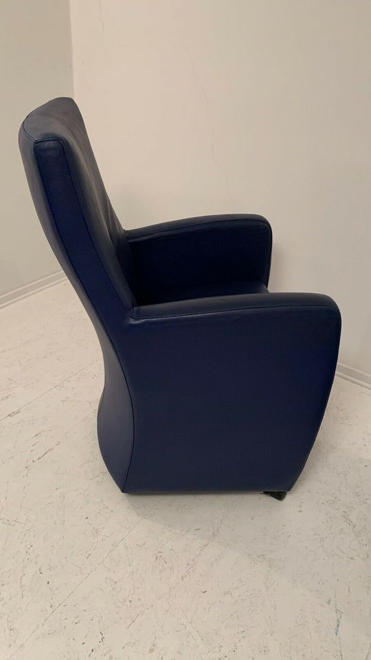 LeoLux Design Lounge Sessel Leder blau in Dortmund