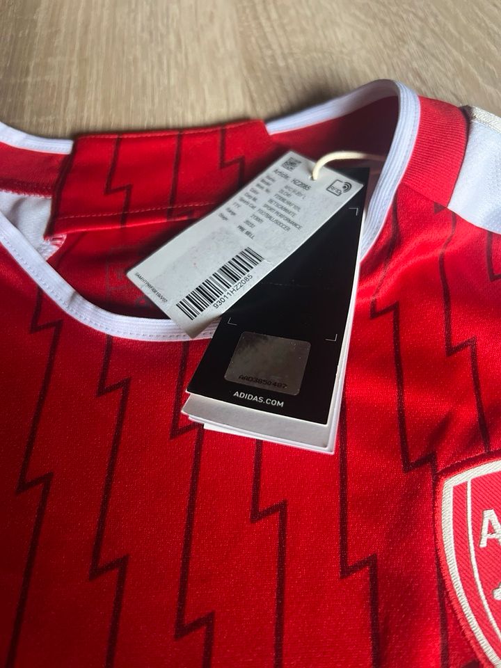 adidas FC Arsenal London langarm Trikot Home 2023/2024 Rot Weis in Büren