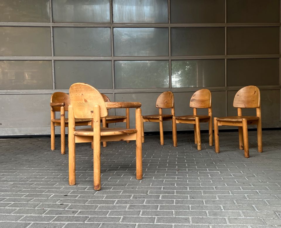 1/6 Brutalistische Esszimmer Stühle Daumiller Hirtshals Chairs in Berlin