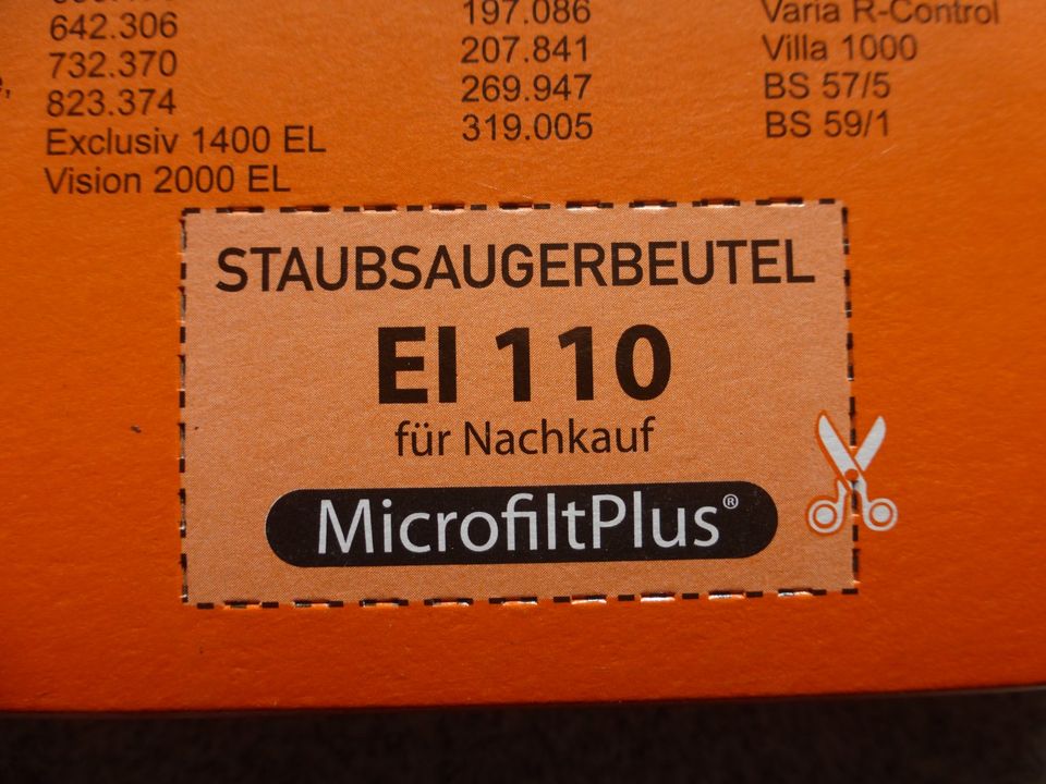 Staubsaugerbeutel 18 Beutel und 10 Filter in OVP in Gebhardshain