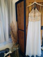 Weißes Abendkleid von Vera Mont in Größe M (38) Nordrhein-Westfalen - Rhede Vorschau